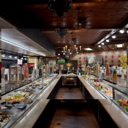 The Ehab Mediterranean Buffet line