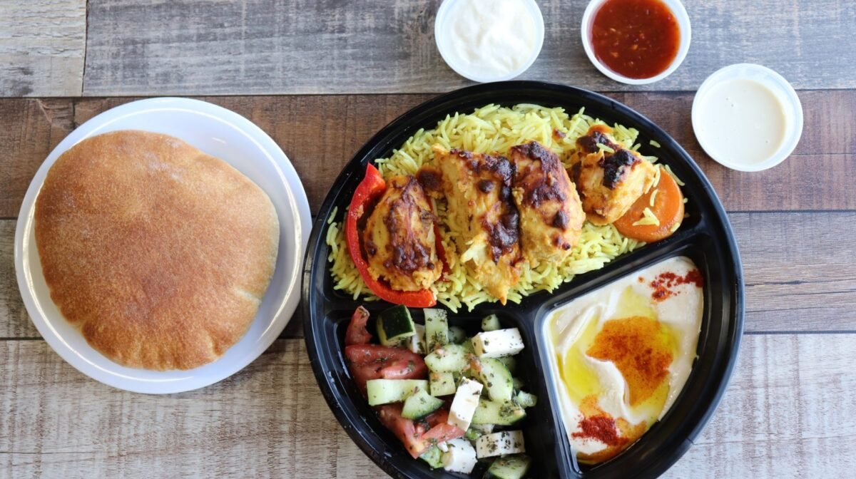 Chicken Kebab Plate at Ehab Mediterranean Buffet