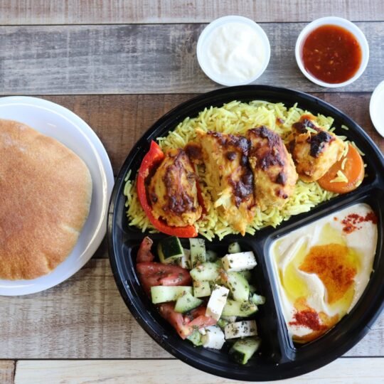 Chicken Kebab Plate at Ehab Mediterranean Buffet