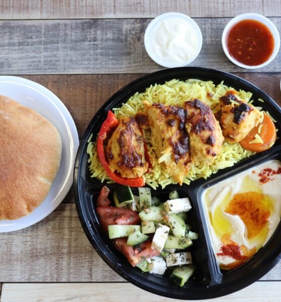 Chicken Kebab Plate at Ehab Mediterranean Buffet