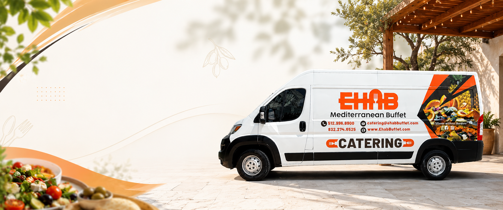 Ehab Mediterranean Buffet catering van