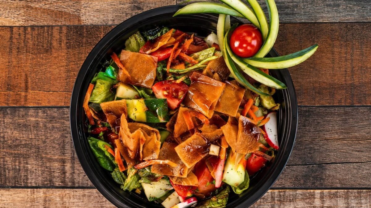 Fattoush Salad at Ehab Mediterranean Buffet