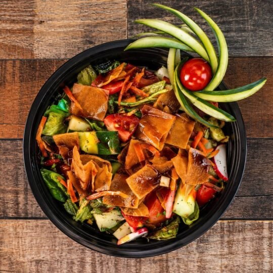 Fattoush Salad at Ehab Mediterranean Buffet