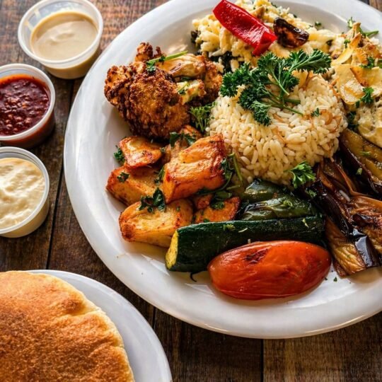 Grilled Vegetables Plate at Ehab Mediterranean Buffet