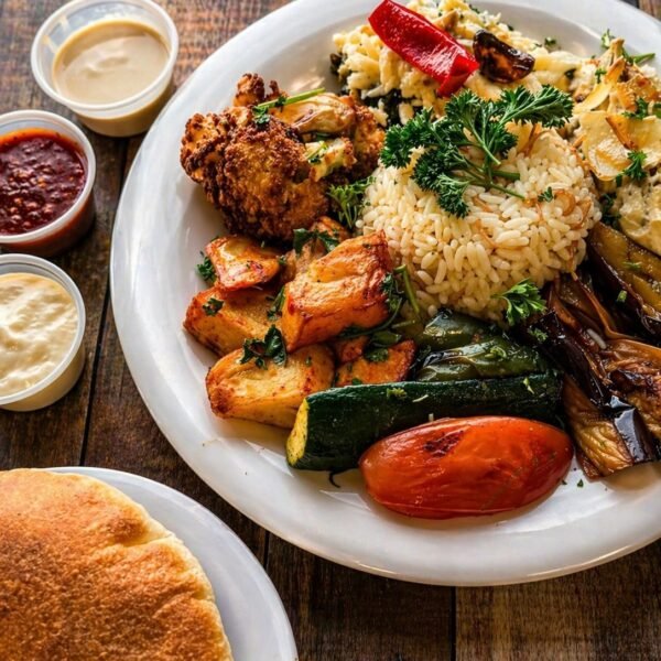 Grilled Vegetables Plate at Ehab Mediterranean Buffet