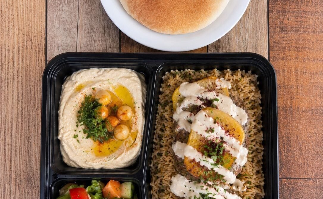 Kafta with Tahini Plate at Ehab Mediterranean Buffet