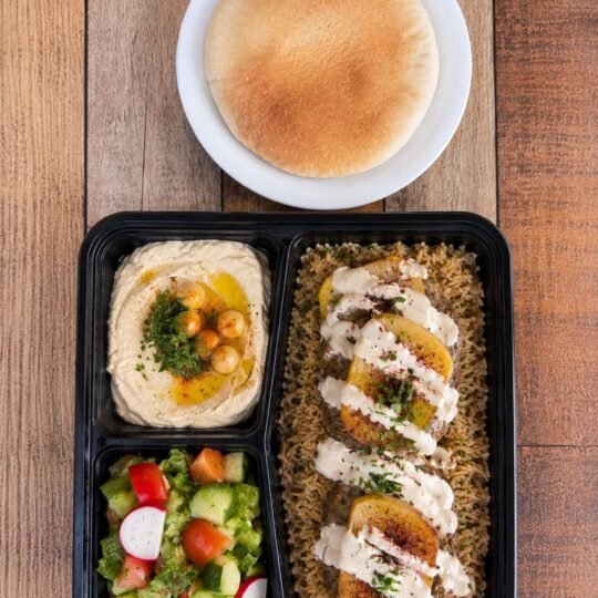 Kafta with Tahini Plate at Ehab Mediterranean Buffet