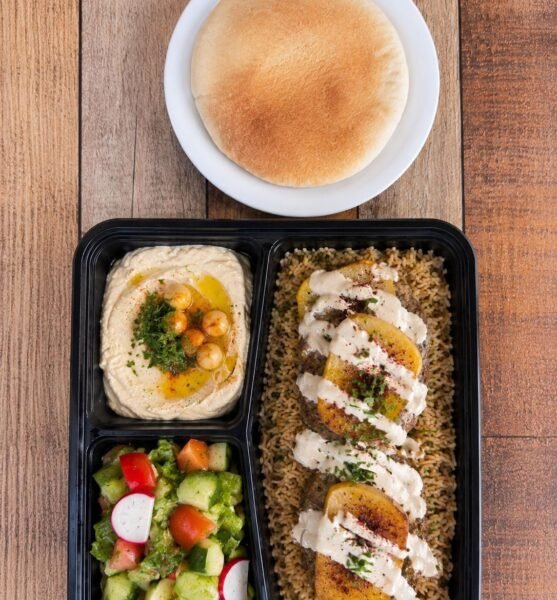 Kafta with Tahini Plate at Ehab Mediterranean Buffet