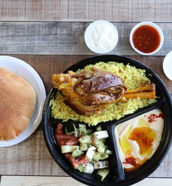 Lamb Shank Plate at Ehab Mediterranean Buffet