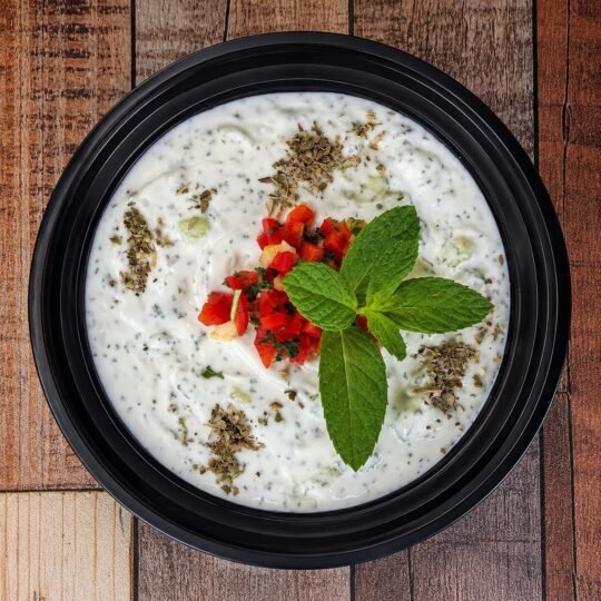 Yogurt with Cucumber and Mint at Ehab Mediterranean Buffet