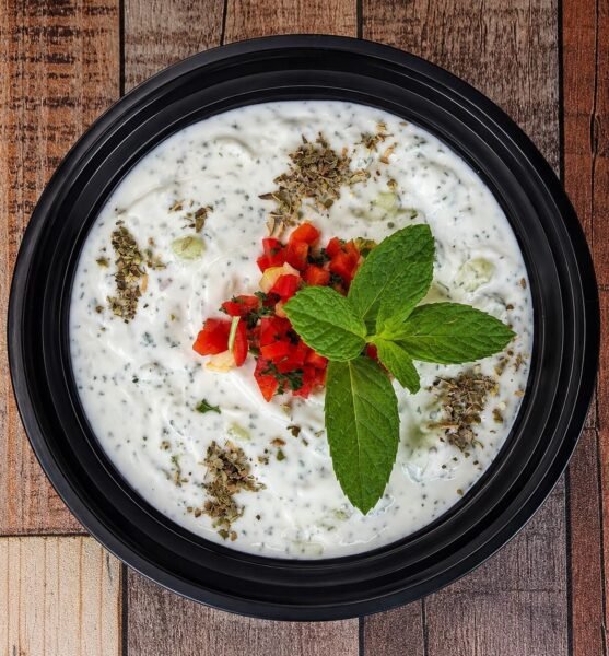 Yogurt with Cucumber and Mint at Ehab Mediterranean Buffet